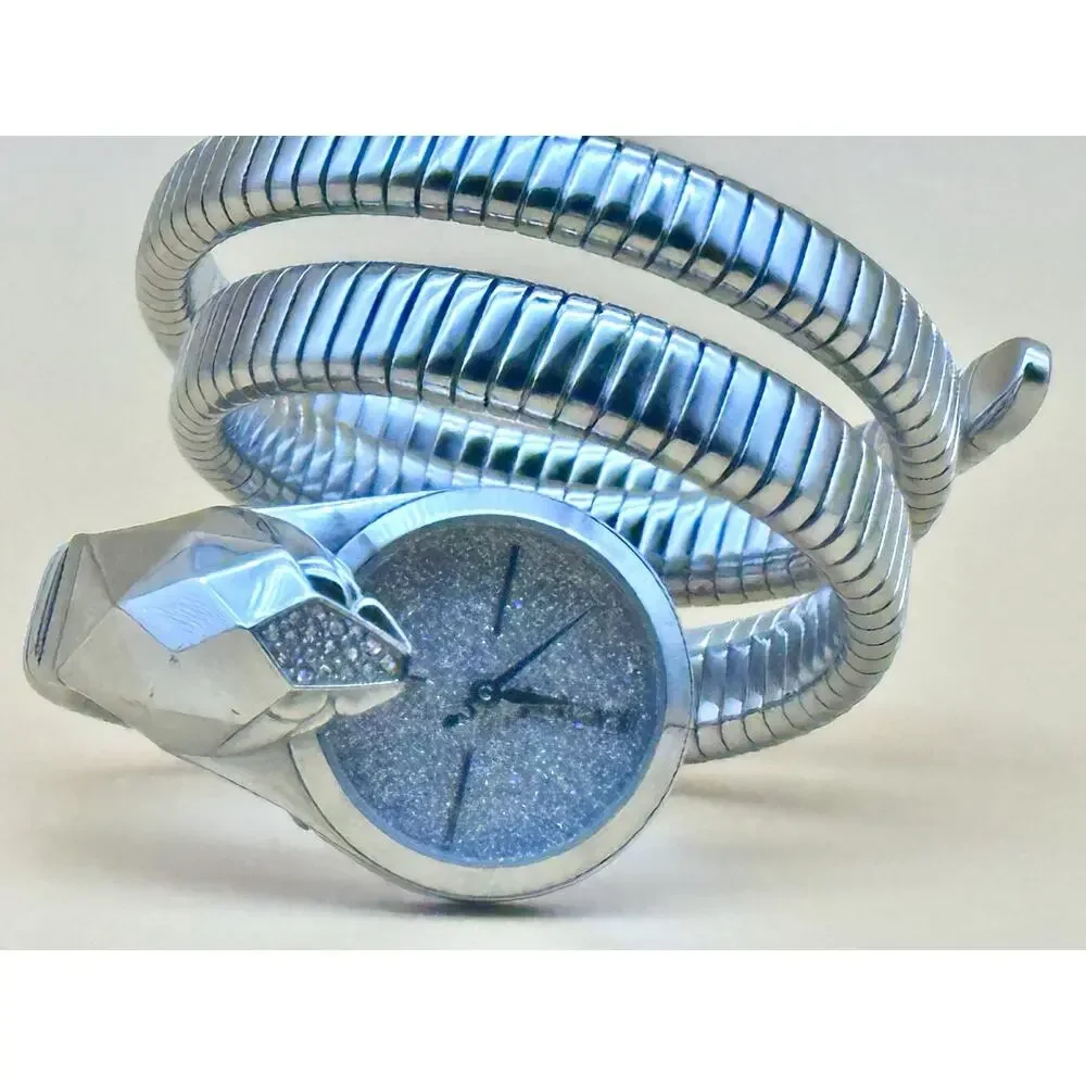 Just Cavalli Women’s JC1L114M0015 Glam Snake Stainless Steel Watch Signed